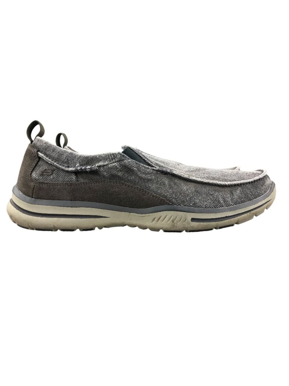 Skechers Men's Size 9 Elected Drigo Charcoal Relaxed Fit Memory Foam Shoes 64654